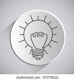 Big idea design over grey background, vector illustration