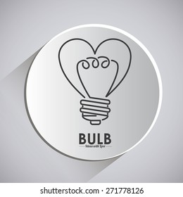 Big idea design over grey background, vector illustration
