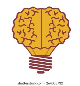 Big idea design over white background, vector illustration