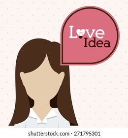 Big idea design over white background, vector illustration
