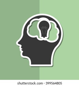 Big idea icon design, vector illustration