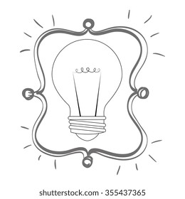 Big idea icon graphic design, vector illustration eps10