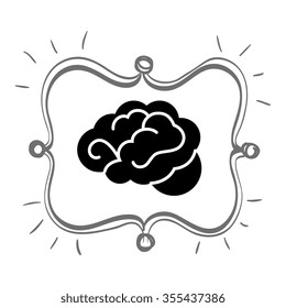 Big idea icon graphic design, vector illustration eps10