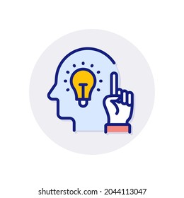 Big Idea icon in vector. Logotype