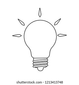 Big Idea Symbol Black White Stock Vector (Royalty Free) 1213413748 ...