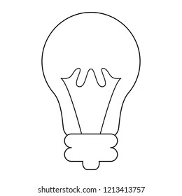 Big idea symbol in black and white