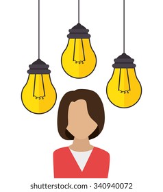 Big ideas graphic design with icons, vector illustration eps 10