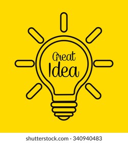 Big ideas graphic design with icons, vector illustration eps 10