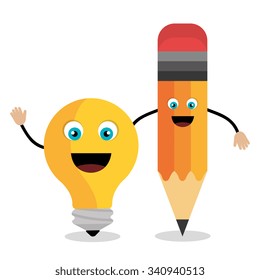 Big ideas graphic design with icons, vector illustration eps 10