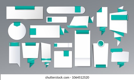 Big infographics label set. Vector illustration.