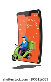 Big isolated vehicle vector colorful icons, flat illustrations of delivery by van through GPS tracking location. delivery vehicle, goods and  food delivery, instant delivery, online.