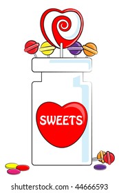 A Big jar of love sweets
