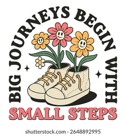 big journey - Mental Health Matters T-shirt vector, Self Love illustration, Inspirational saying, Funny Health Care Positive shirts