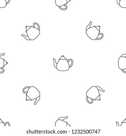 Big kettle pattern seamless vector repeat geometric for any web design
