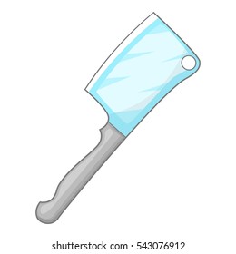 Big kitchen knife icon. Cartoon illustration of big kitchen knife vector icon for web design