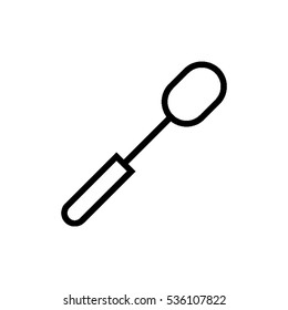 Big kitchen spoon outline icon. Cooking spoon