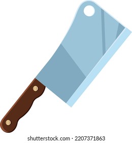 Big knife for food. Vector illustraation.