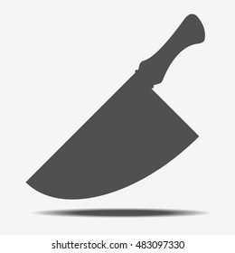  Big knife icon vector