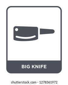 big knife icon vector on white background, big knife trendy filled icons from Bistro and restaurant collection, big knife vector illustration