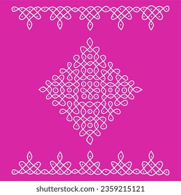 Gran kolam con fronteras, 15 puntos kolam