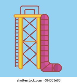 Big ladder and slide