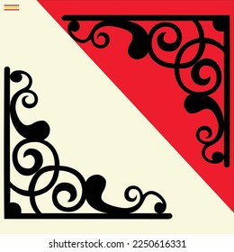 Gran corte láser patrón de panel de pared decorativo conjunto de diseño Jali, corte acrílico y CNC de máquina.Composición abstracta, geométrica, clásica, patrón oriental, motivos florales y vegetales.Geometría abstracta redonda 