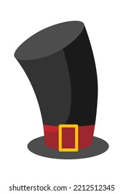 Big leprechaun hat flat icon Masquerade costume