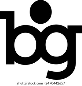 "big" letter logo with black color