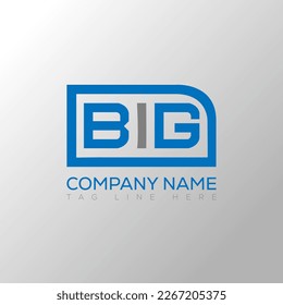 BIG letter logo creative design. BIG unique design.

