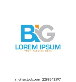 BIG letter logo design modern logo