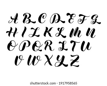 Big letters alphabet. Vector stock illustration for banner