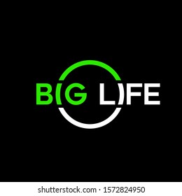Big life with circle vector illustration