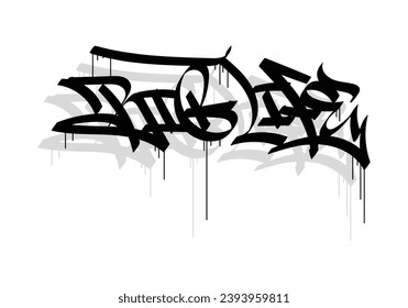 BIG LIFE word graffiti tag style