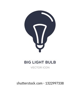 big light bulb icon on white background. Simple element illustration from Technology concept. big light bulb sign icon symbol design.
