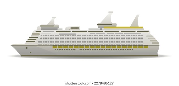 Big liner for cruises vector illustration