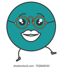 big lips emoticon face character icon