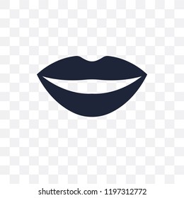 Big Lips transparent icon. Big Lips symbol design from Human Body Parts collection.