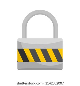 Big lock icon. Flat illustration of big lock vector icon for web isolated on white