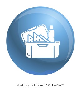 Big lunchbox icon. Simple illustration of big lunchbox vector icon for web design isolated on white background
