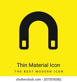 Big Magnet minimal bright yellow material icon