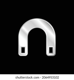 Big Magnet silver plated metallic icon