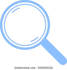 Big magnifier, illustration, vector on white background.