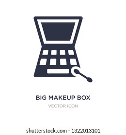 big makeup box icon on white background. Simple element illustration from Beauty concept. big makeup box sign icon symbol design.