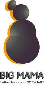 Big Mama logo. Big Mama icon. Big Mama symbol. Vector design illustration.
