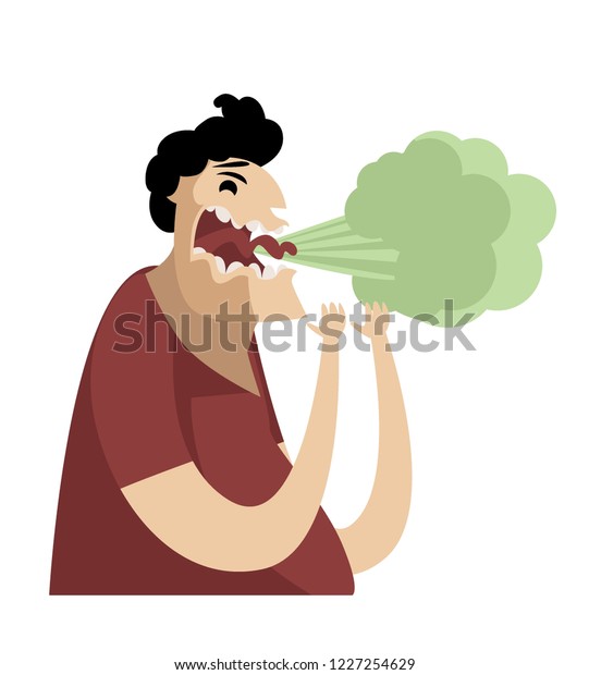 Big Man Burping Stock Vector (Royalty Free) 1227254629 | Shutterstock