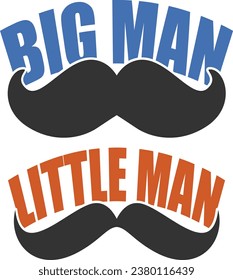 Big Man  Little Man - Daddy And Me Matching Designs