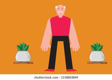 Big man vector art for free
