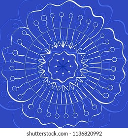 Big the Mandala. Modern the mandala can be used as a print, poster, illustration and more.