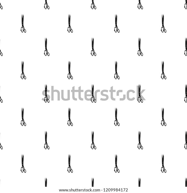 Big medical scissors pattern vector seamless\
repeating for any web\
design