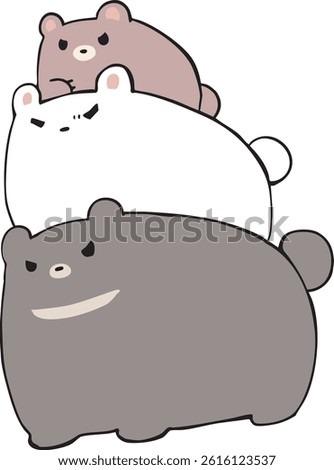 Big, medium, small, various bears